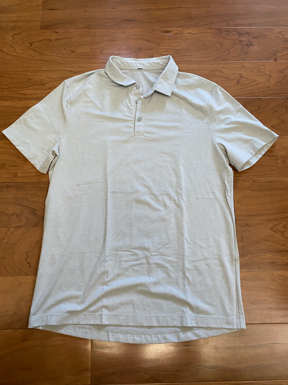 Lululemon Light Grey Stretch Polo Shirt